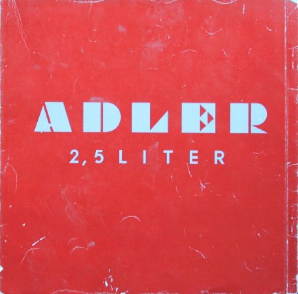 Adler 2,5 Liter Modelprogram 1939 Reuters-Motives Carbrochure (4301)